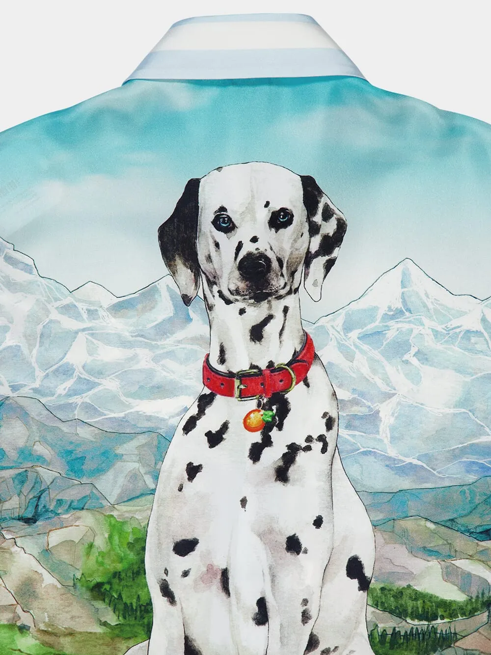 Dalmatian à la Montagne Silk Twill Shirt sold by Fashion Clinic product image thumbnail 4