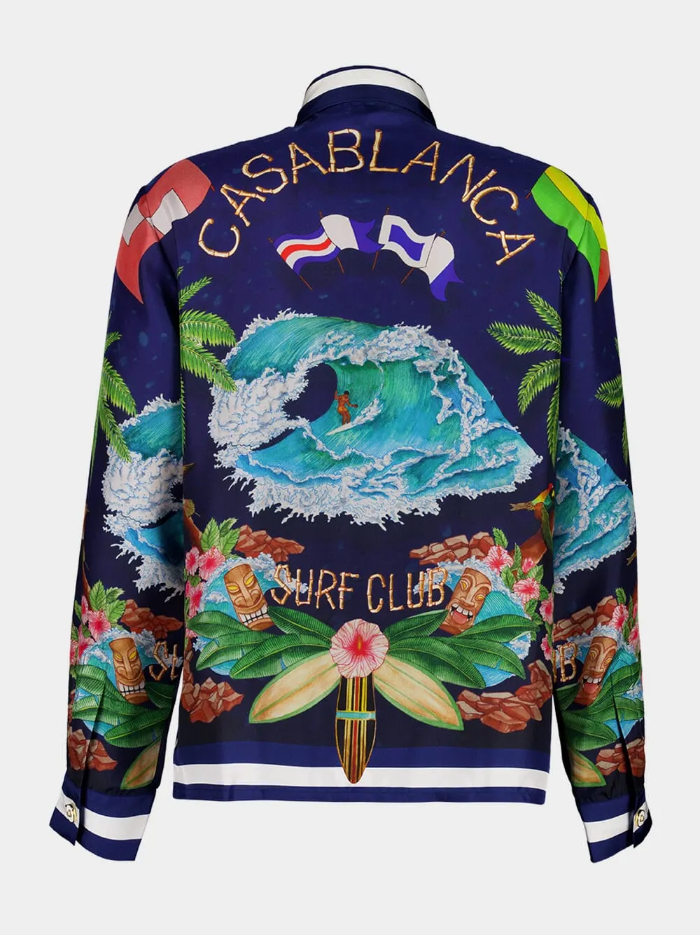 Surf Club Midnight Silk Shirt sold by Fashion Clinic product image thumbnail 2