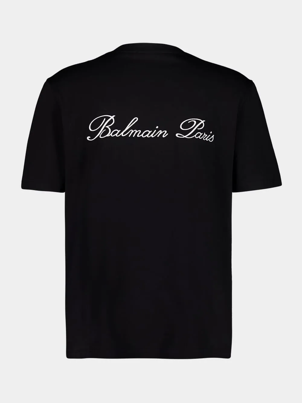 Black Embroidered Signature T-shirt sold by Fashion Clinic product image thumbnail 3