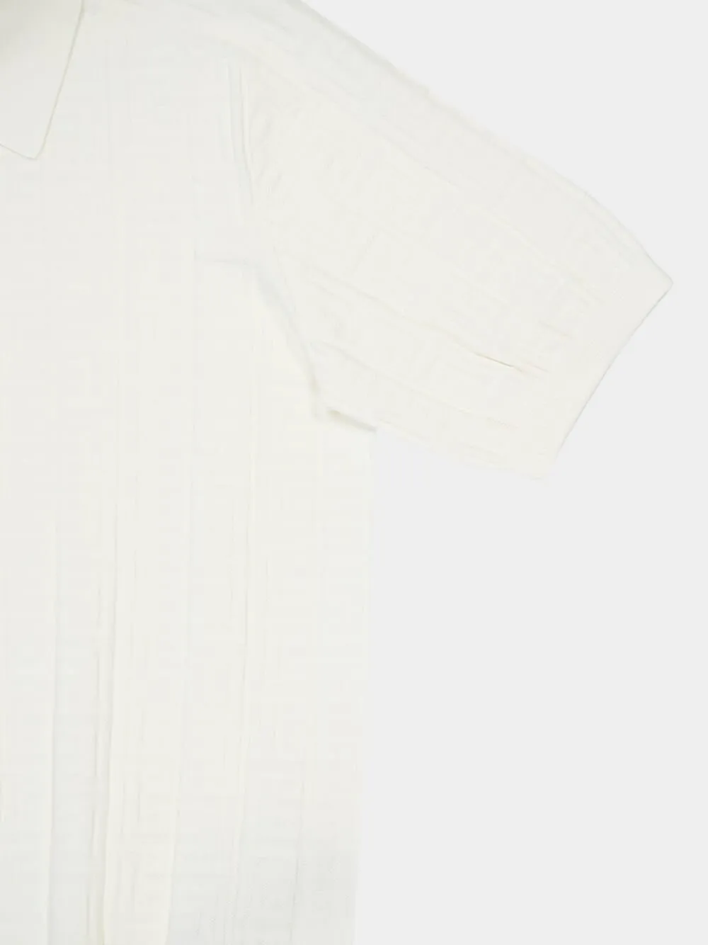 Natural Monogram Knit Polo Shirt sold by Fashion Clinic product image thumbnail 4