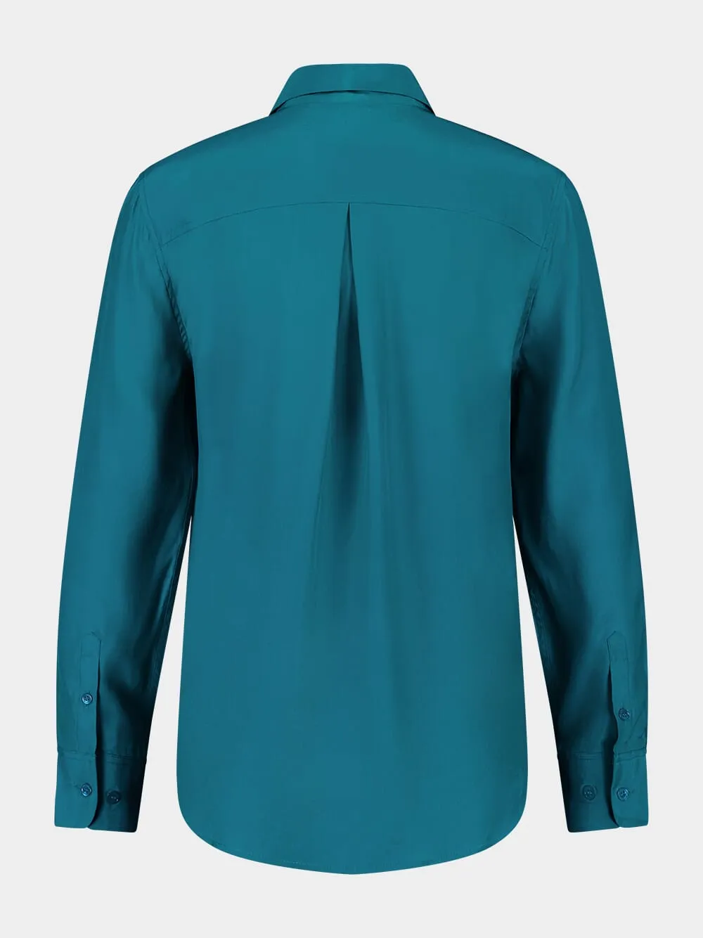 Ametista Botanical Green Silk Shirt sold by Fashion Clinic product image thumbnail 4