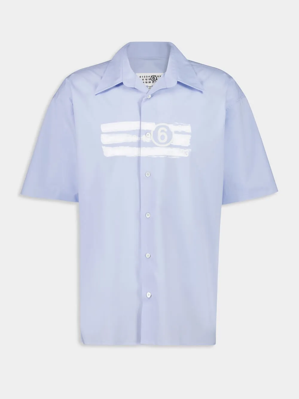 Light Blue Cotton Logo Shirt sold by Fashion Clinic