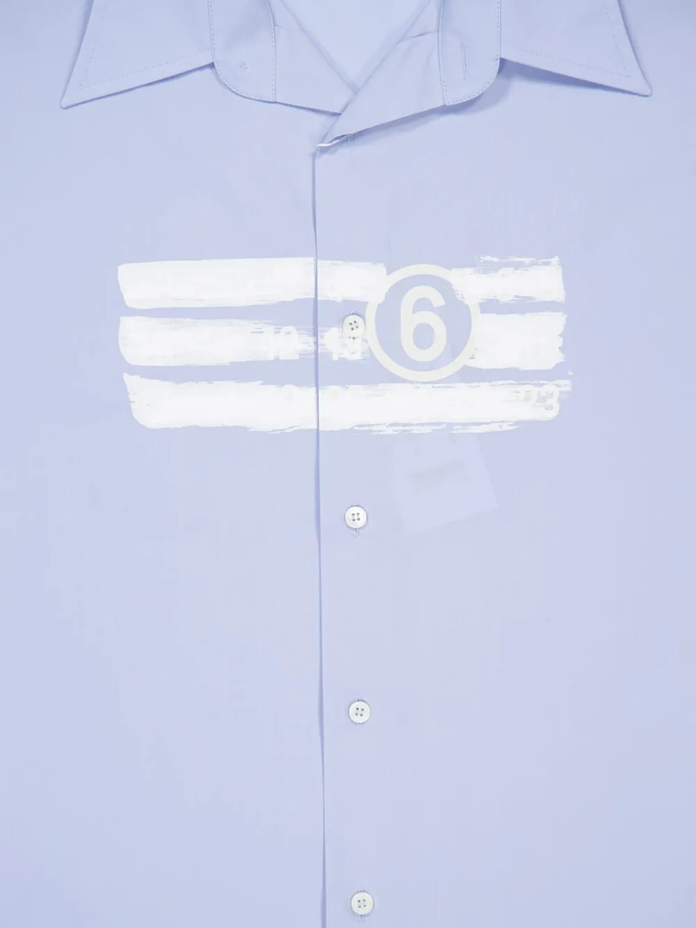 Light Blue Cotton Logo Shirt sold by Fashion Clinic product image thumbnail 3