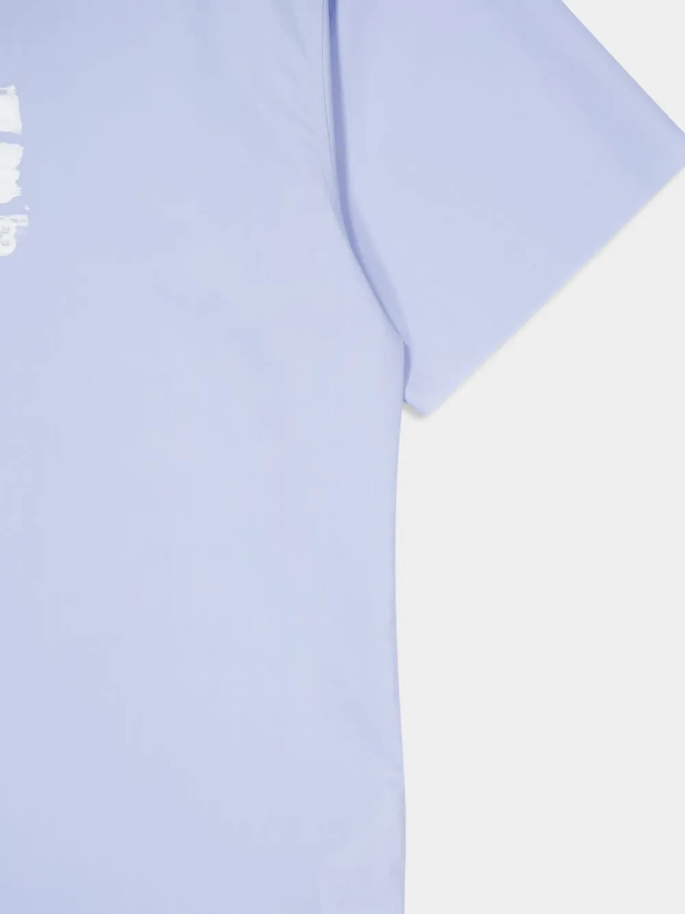 Light Blue Cotton Logo Shirt sold by Fashion Clinic product image thumbnail 4