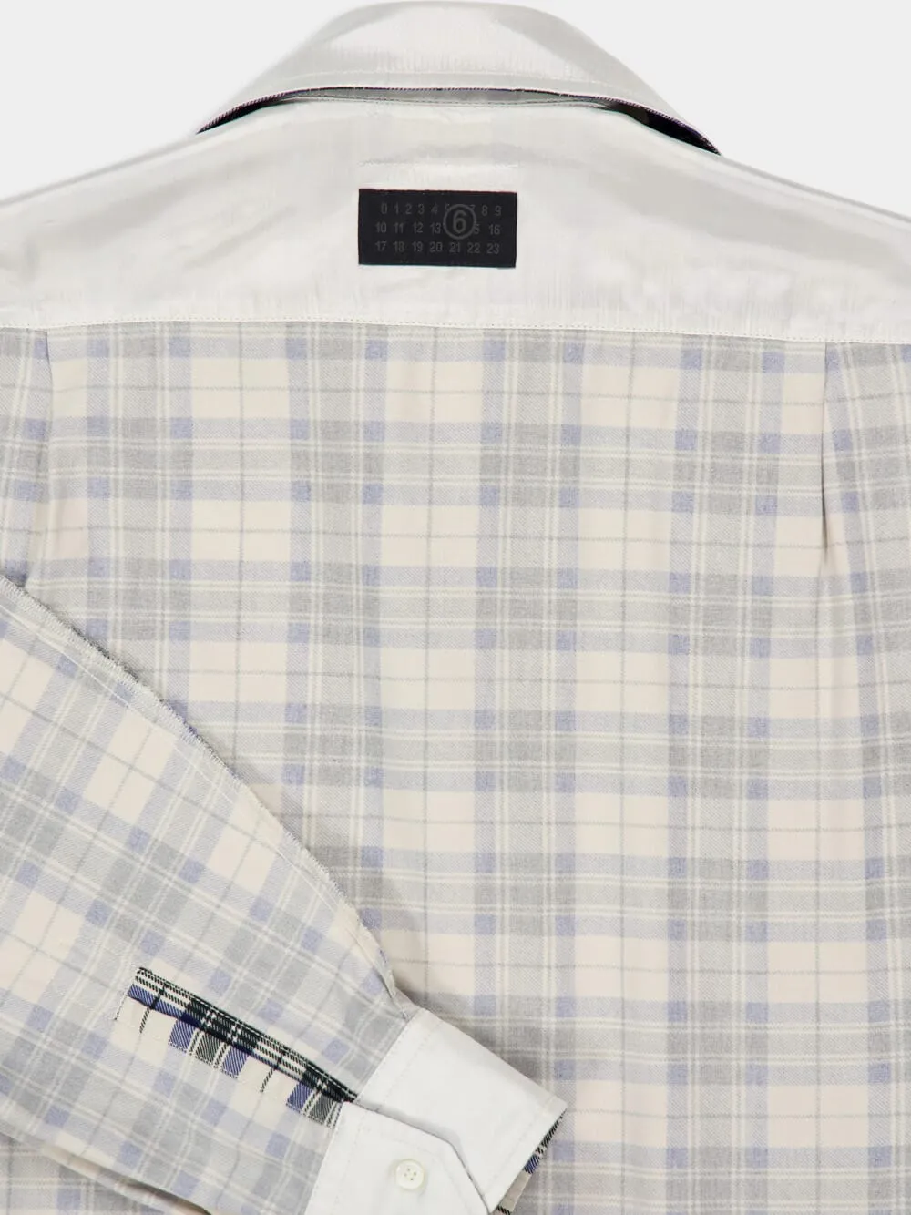 Black and White Checked Cotton Shirt sold by Fashion Clinic product image thumbnail 4