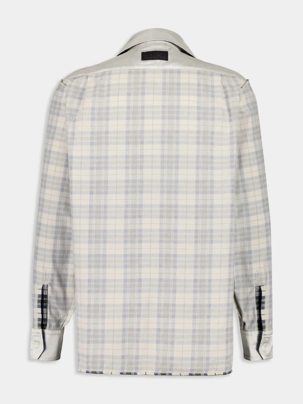 Black and White Checked Cotton Shirt sold by Fashion Clinic product image thumbnail 2