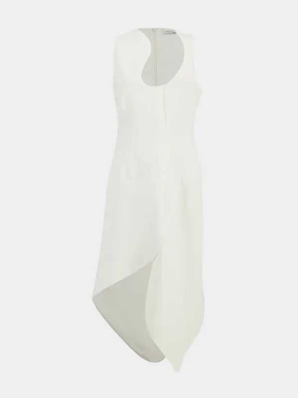 White Sleeveless Midi Dress sold by Fashion Clinic