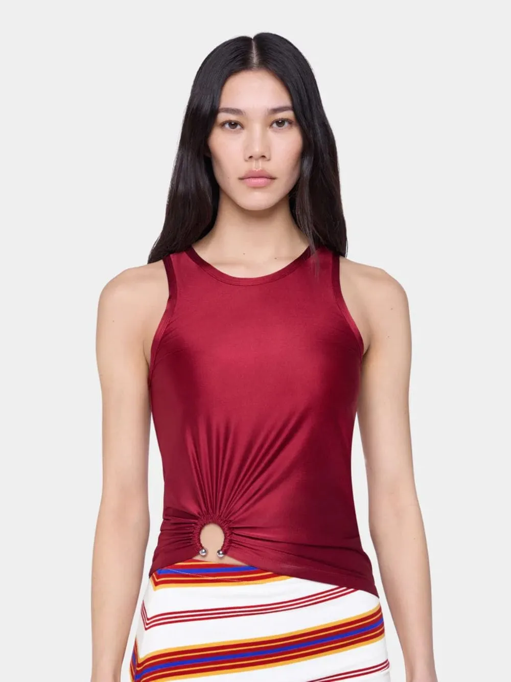 Ruby Red Jersey Tank Top sold by Fashion Clinic product image thumbnail 2