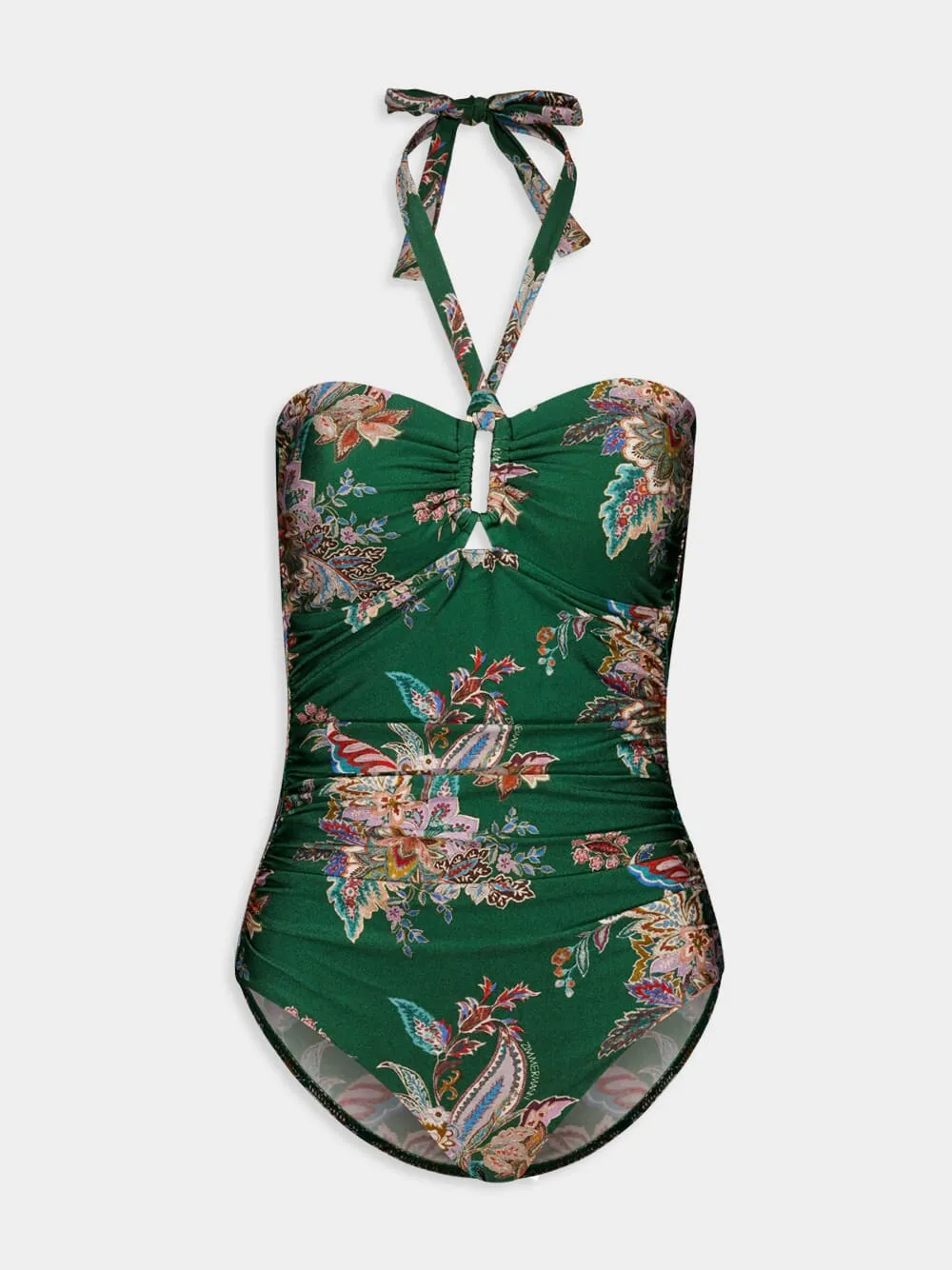 Rhiannon One-Piece Swimsuit in Teal Multi Paisley sold by Fashion Clinic product image thumbnail 2