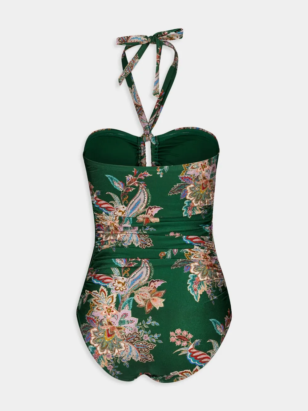 Rhiannon One-Piece Swimsuit in Teal Multi Paisley sold by Fashion Clinic product image thumbnail 4