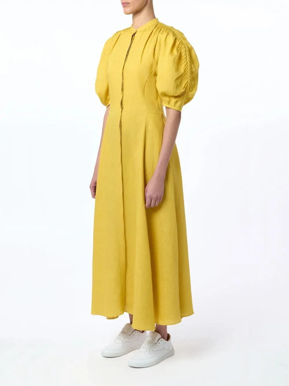 Goldenrod Arabella Linen Shirtdress sold by Fashion Clinic product image thumbnail 2