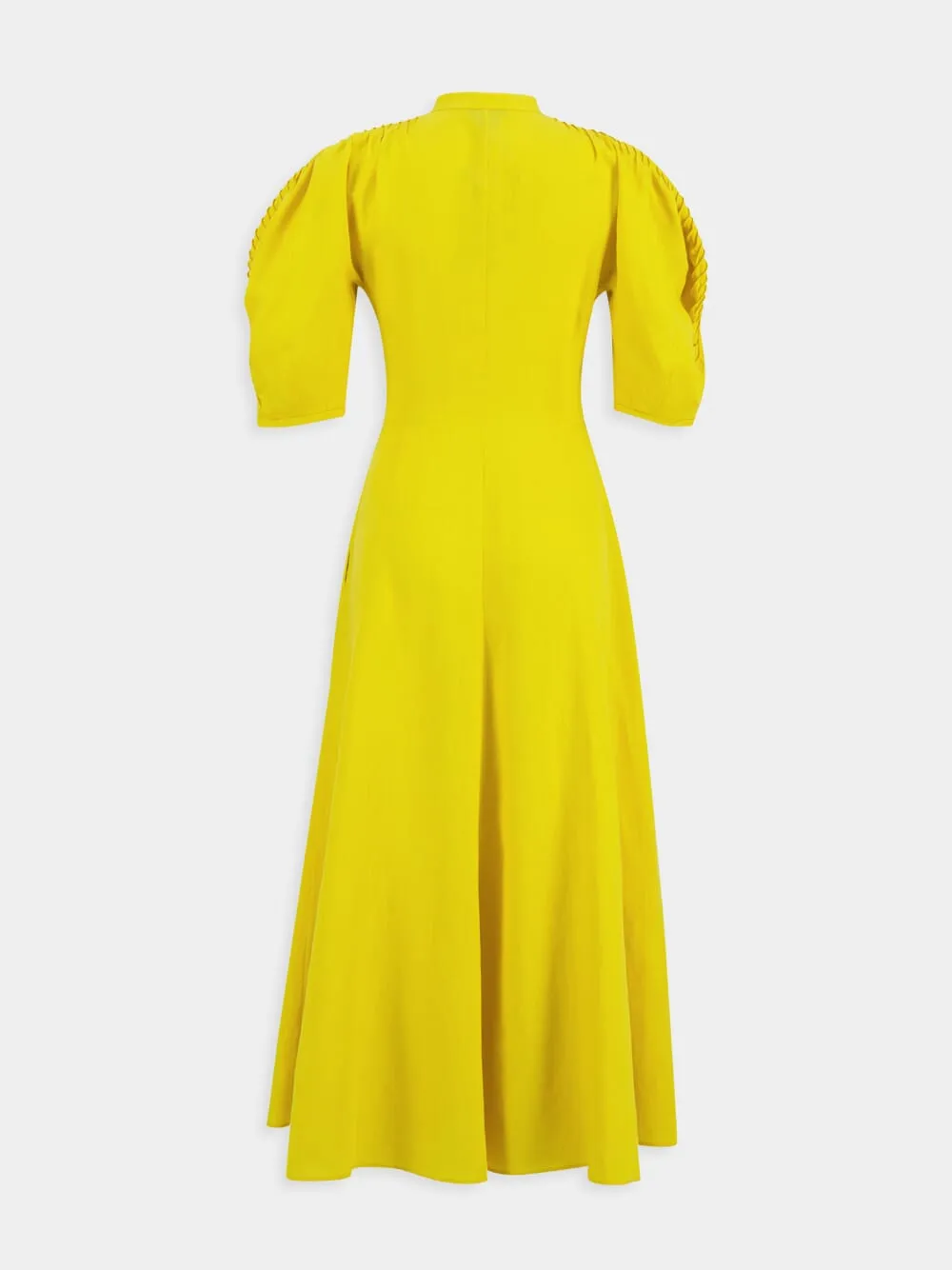 Goldenrod Arabella Linen Shirtdress sold by Fashion Clinic product image thumbnail 3
