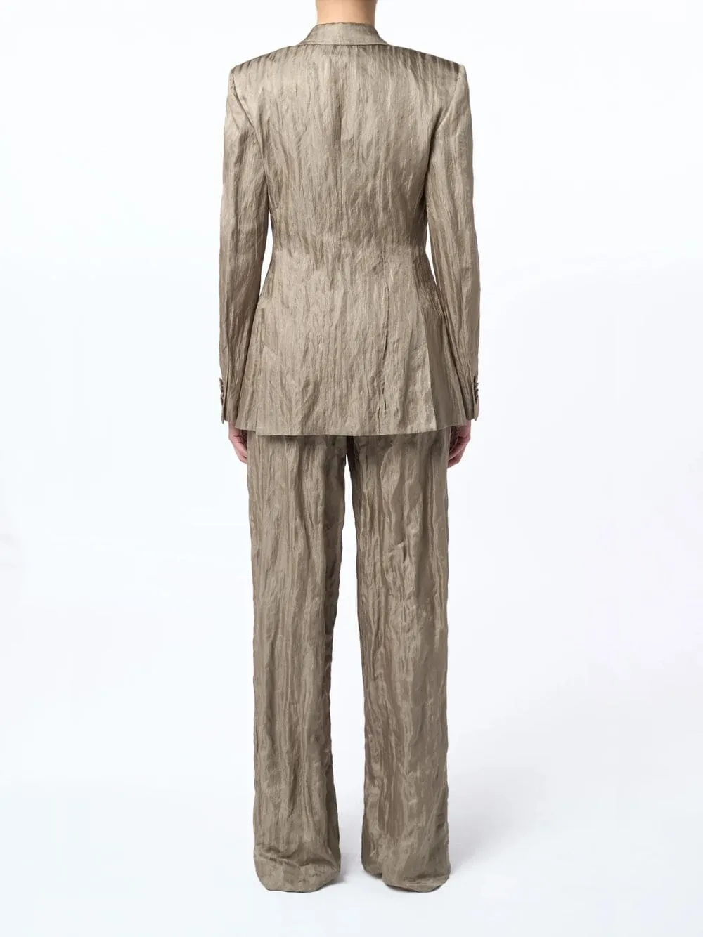 Gunmetal Norman Wide-Leg Trousers sold by Fashion Clinic product image thumbnail 4