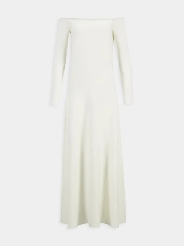 Ivory Aine Silk Maxi Dress sold by Fashion Clinic