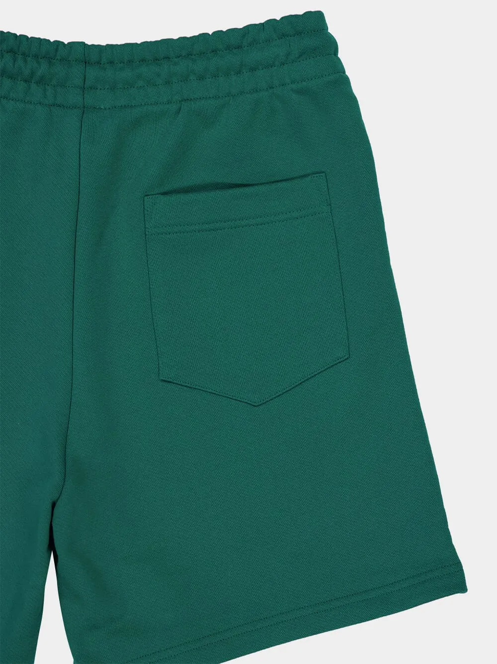 Green Montagne Print Sweatshorts sold by Fashion Clinic product image thumbnail 4
