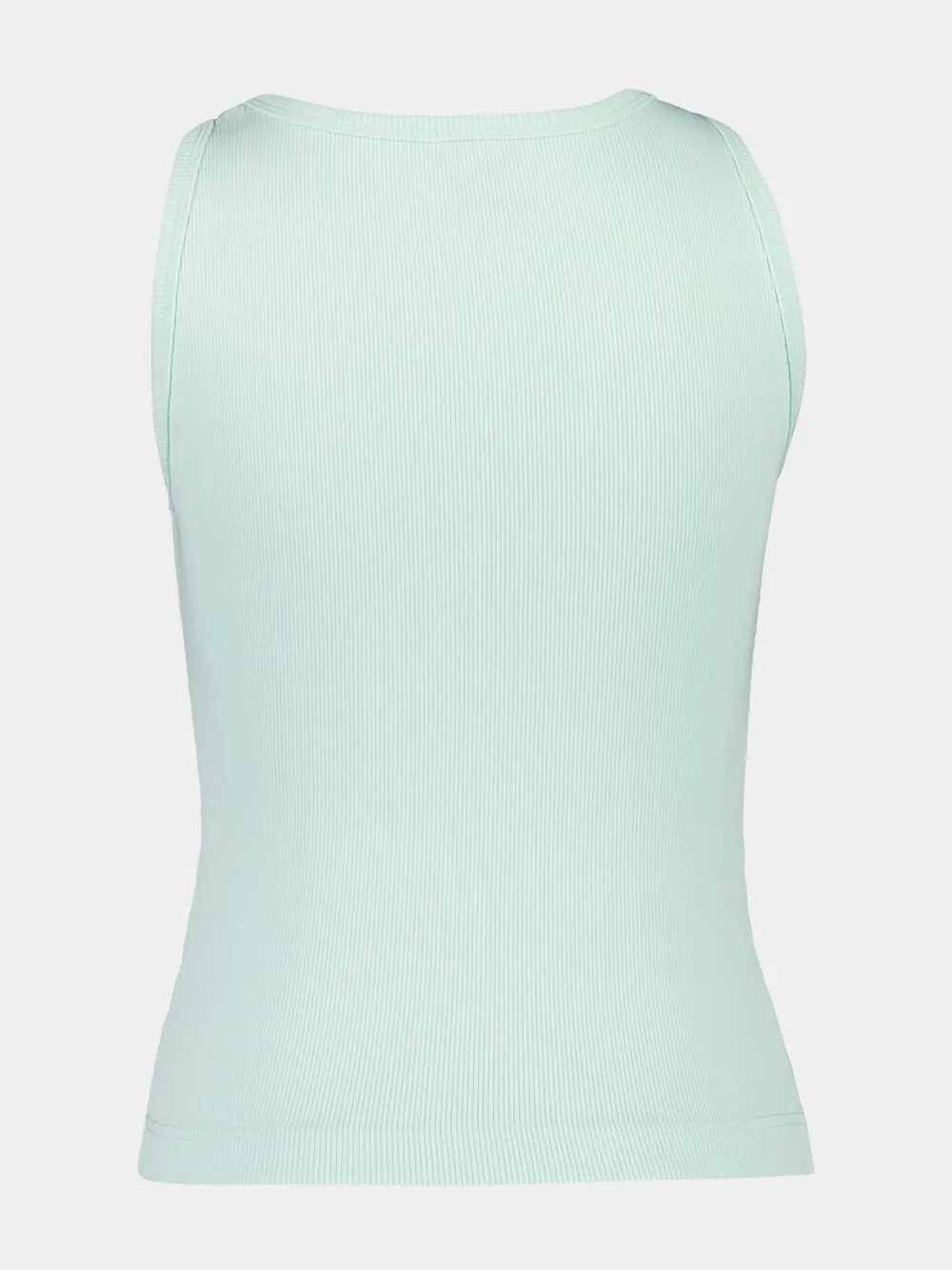Mint Green Ribbed Tank Top sold by Fashion Clinic product image thumbnail 2