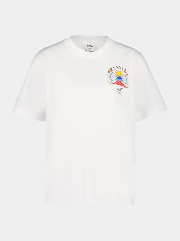 White Casa Way T-Shirt sold by Fashion Clinic