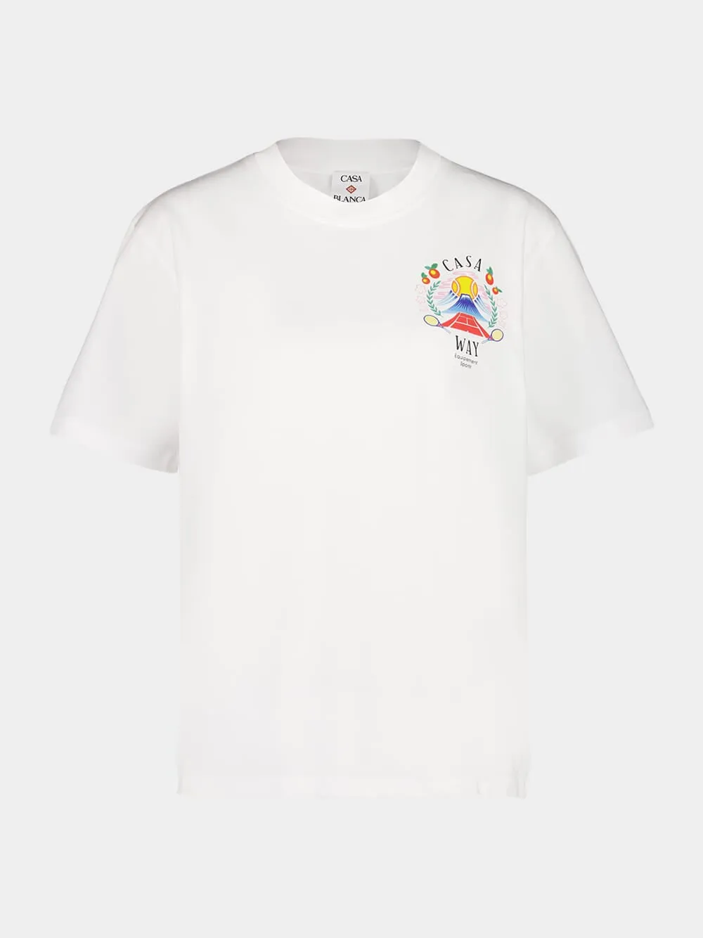White Casa Way T-Shirt sold by Fashion Clinic