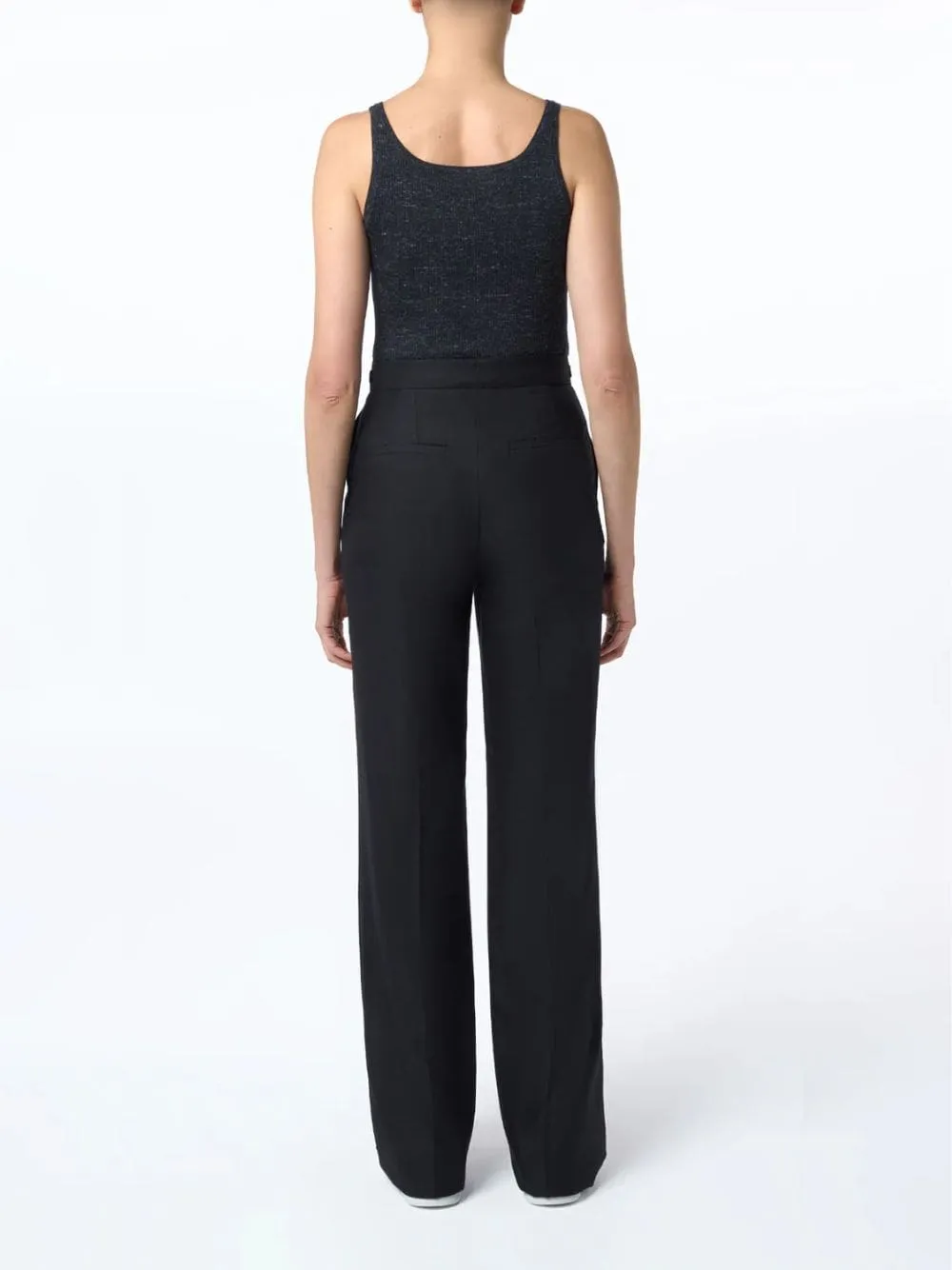 Black Vesta Flared Trousers sold by Fashion Clinic product image thumbnail 3