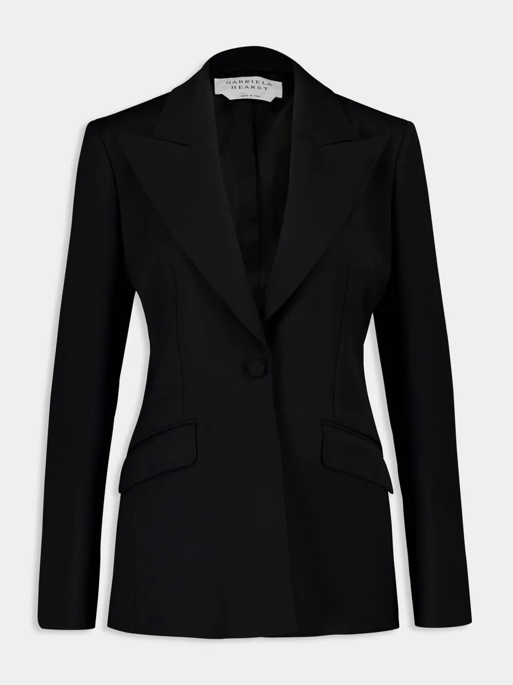 Black Leiva Wool Blazer sold by Fashion Clinic