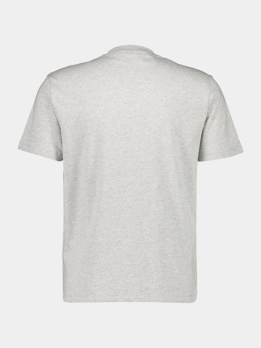 Grey Cotton Embroided T-Shirt sold by Fashion Clinic product image thumbnail 2