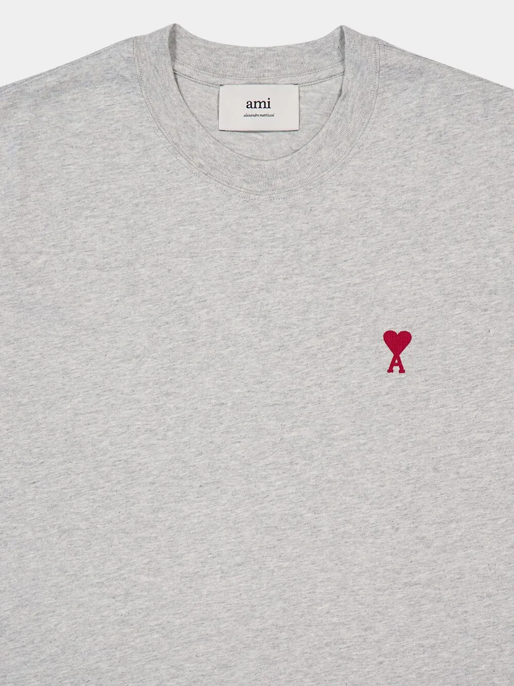 Grey Cotton Embroided T-Shirt sold by Fashion Clinic product image thumbnail 3