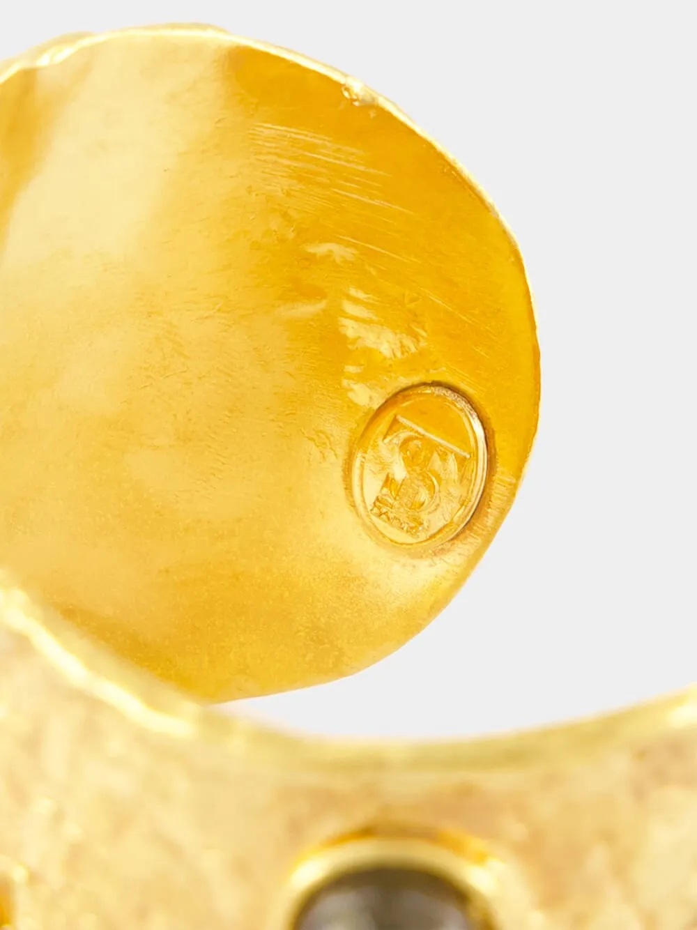 Gold Flow II Labradorite Cuff Bracelet sold by Fashion Clinic product image thumbnail 5