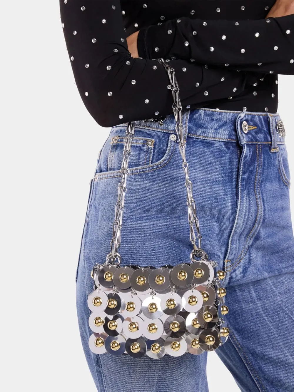 Silver Sparkle Nano Sphere Bag sold by Fashion Clinic product image thumbnail 2