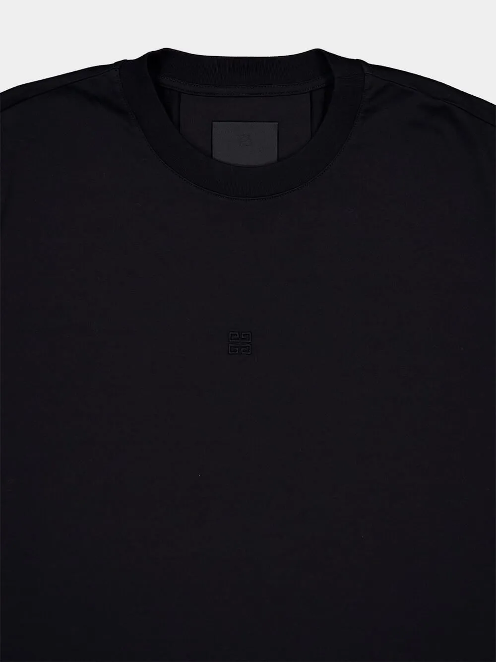 4G Embroidery Black T-Shirt sold by Fashion Clinic product image thumbnail 5