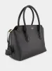 Black Medium Grain Leather Handbag sold by Fashion Clinic