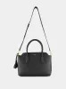 Black Medium Grain Leather Handbag sold by Fashion Clinic