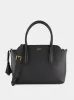 Black Medium Grain Leather Handbag sold by Fashion Clinic