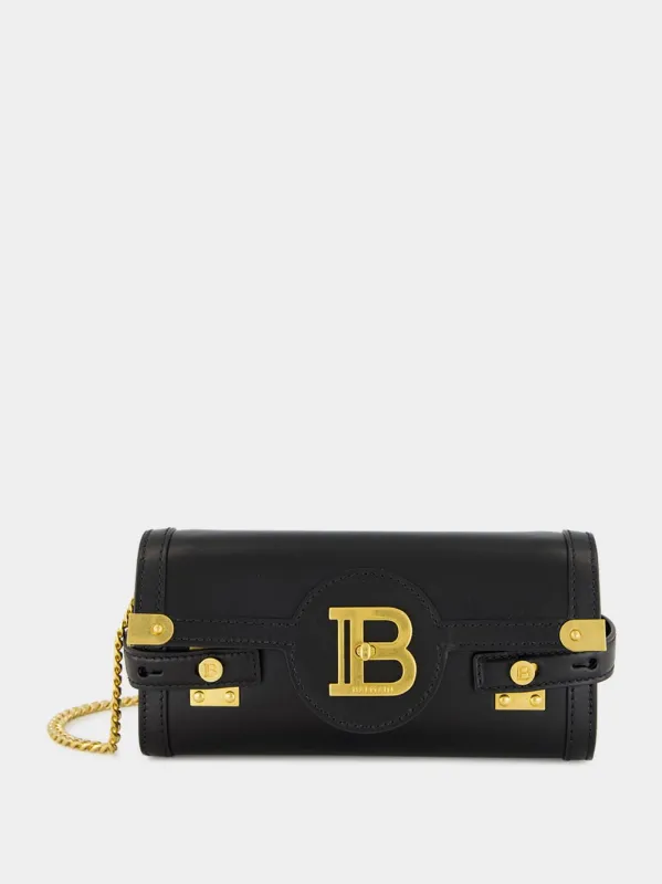 Black B-Buzz 23 Calfskin Pouch made by Balmain