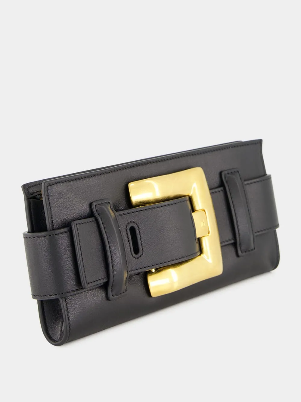 Black Anthem Calfskin Clutch Bag sold by Fashion Clinic product image thumbnail 3