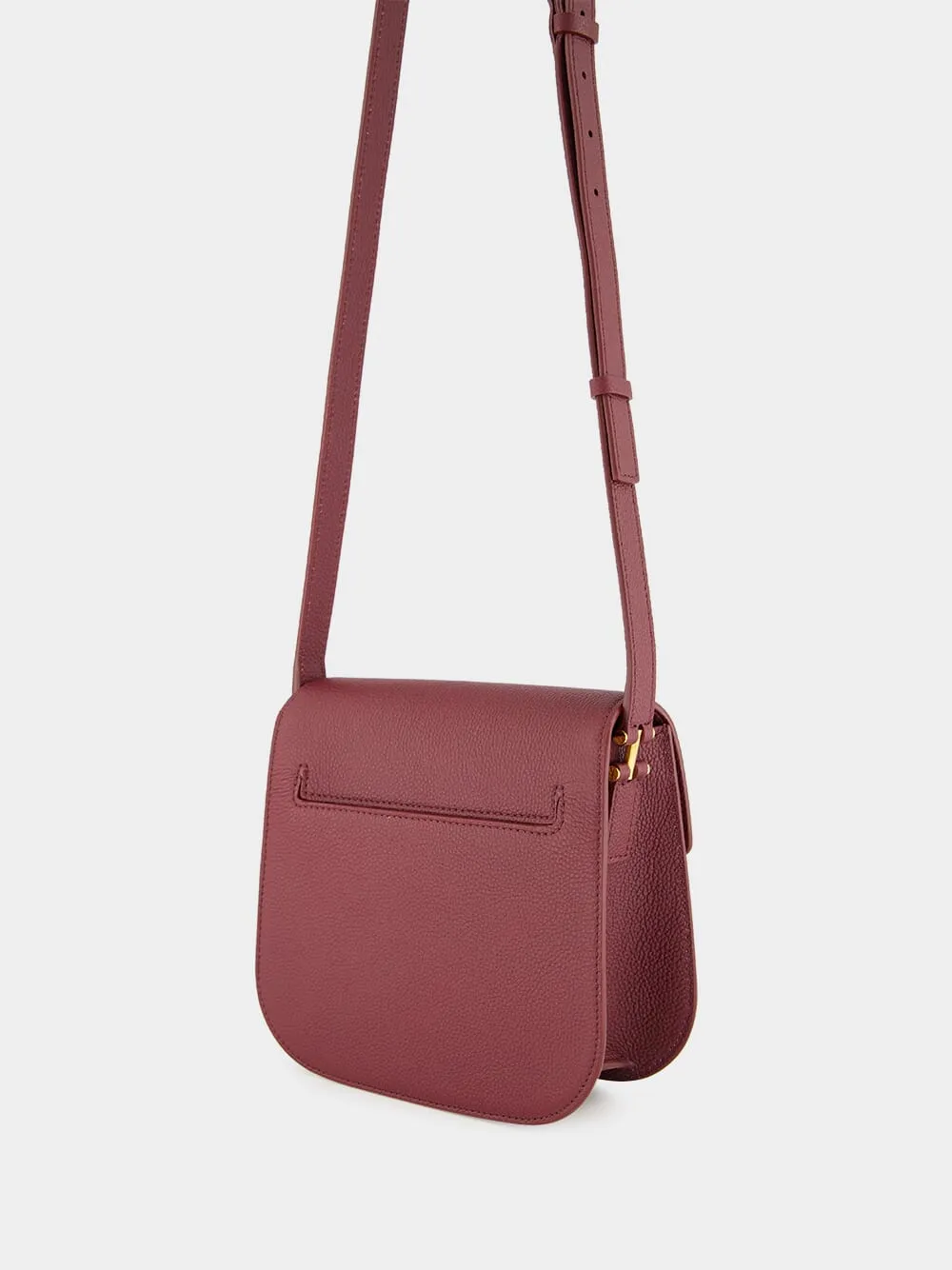 Tara Mini Crossbody in Red Plum Leather sold by Fashion Clinic product image thumbnail 5