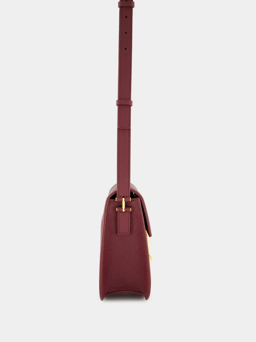 Tara Mini Crossbody in Red Plum Leather sold by Fashion Clinic product image thumbnail 4