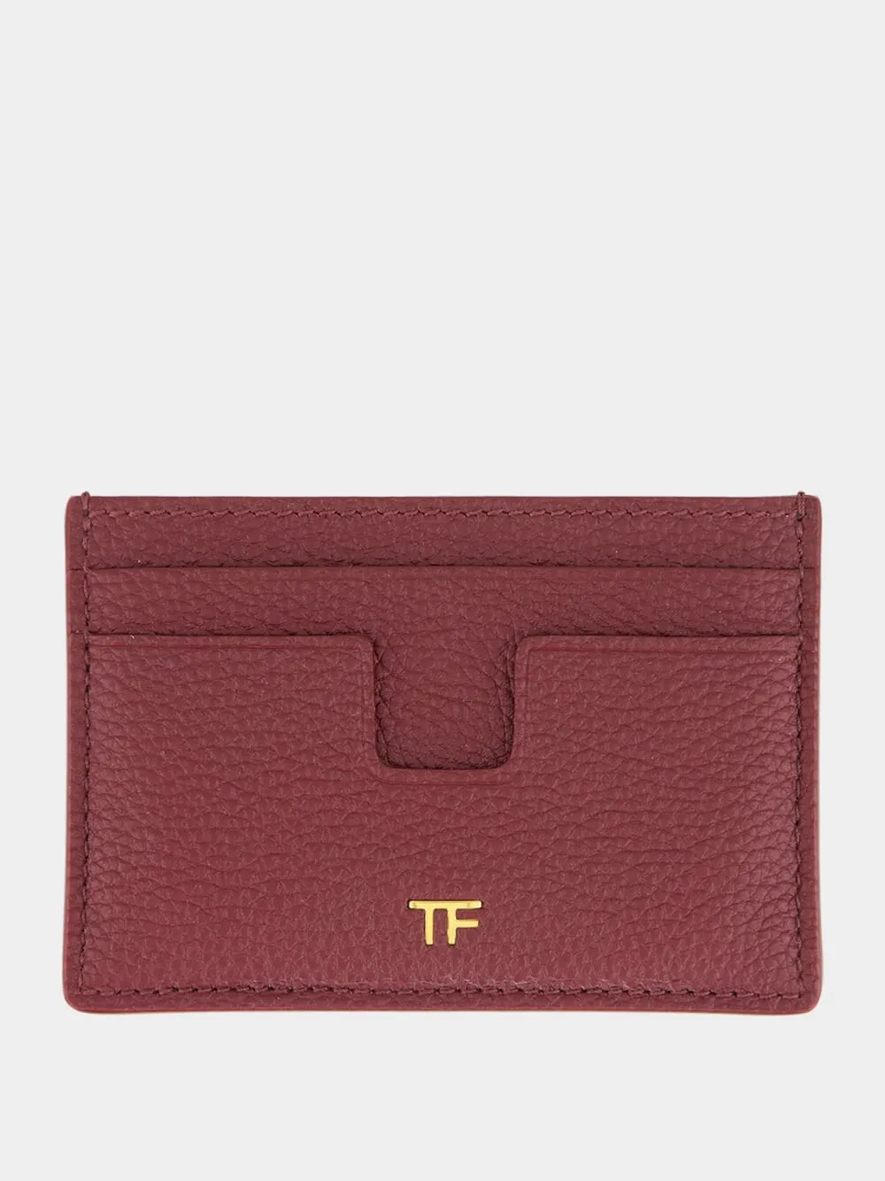 Red Plum Leather Card Holder sold by Fashion Clinic