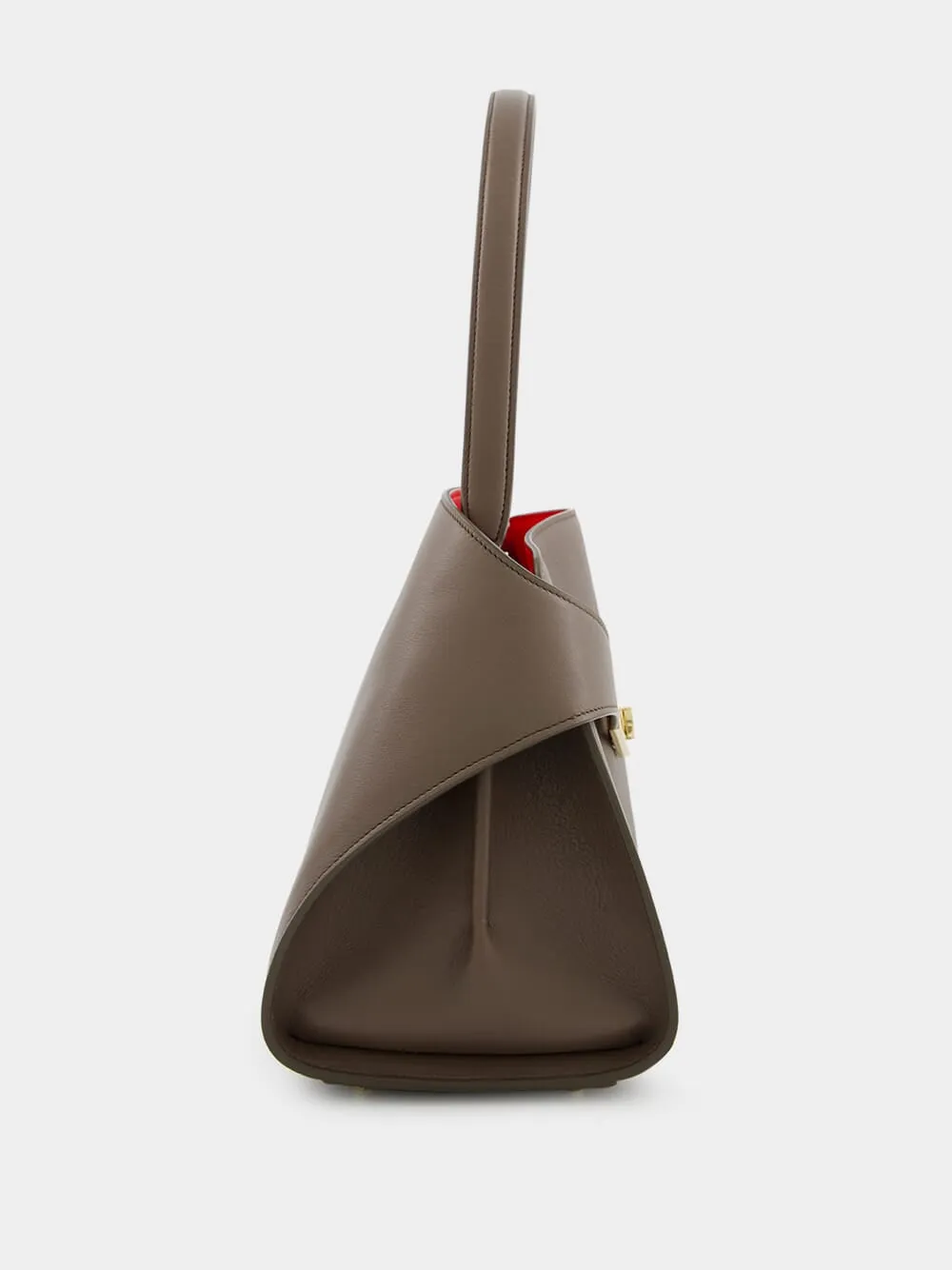 Clay Flame Red Small Hug Soft Leather Handbag sold by Fashion Clinic product image thumbnail 4