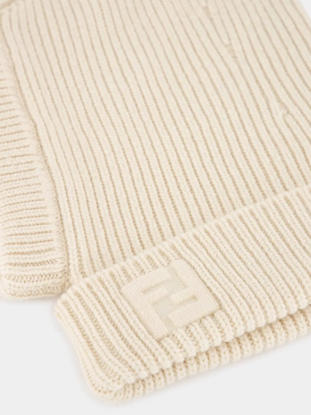 Beige Ribbed-Knit Balaclava sold by Fashion Clinic product image thumbnail 4