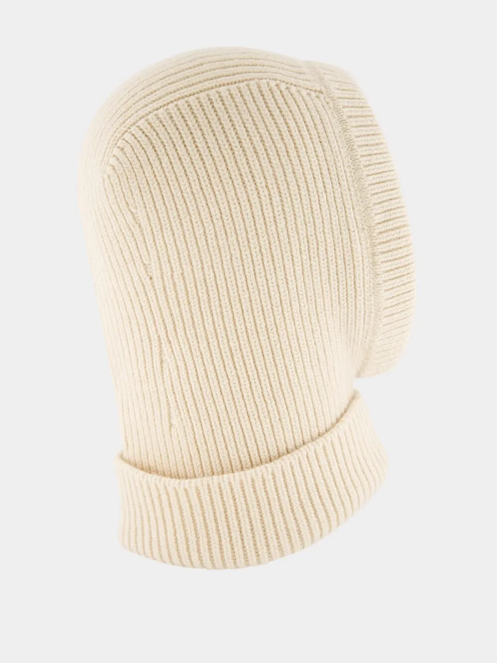 Beige Ribbed-Knit Balaclava sold by Fashion Clinic product image thumbnail 2