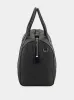 Black Grain Leather Duffle Messenger Bag sold by Fashion Clinic