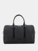 Black Grain Leather Duffle Messenger Bag sold by Fashion Clinic