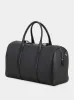 Black Grain Leather Duffle Messenger Bag sold by Fashion Clinic