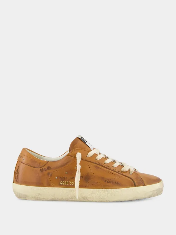 Superstar Journey Printed Brown Sneakers sold by Fashion Clinic