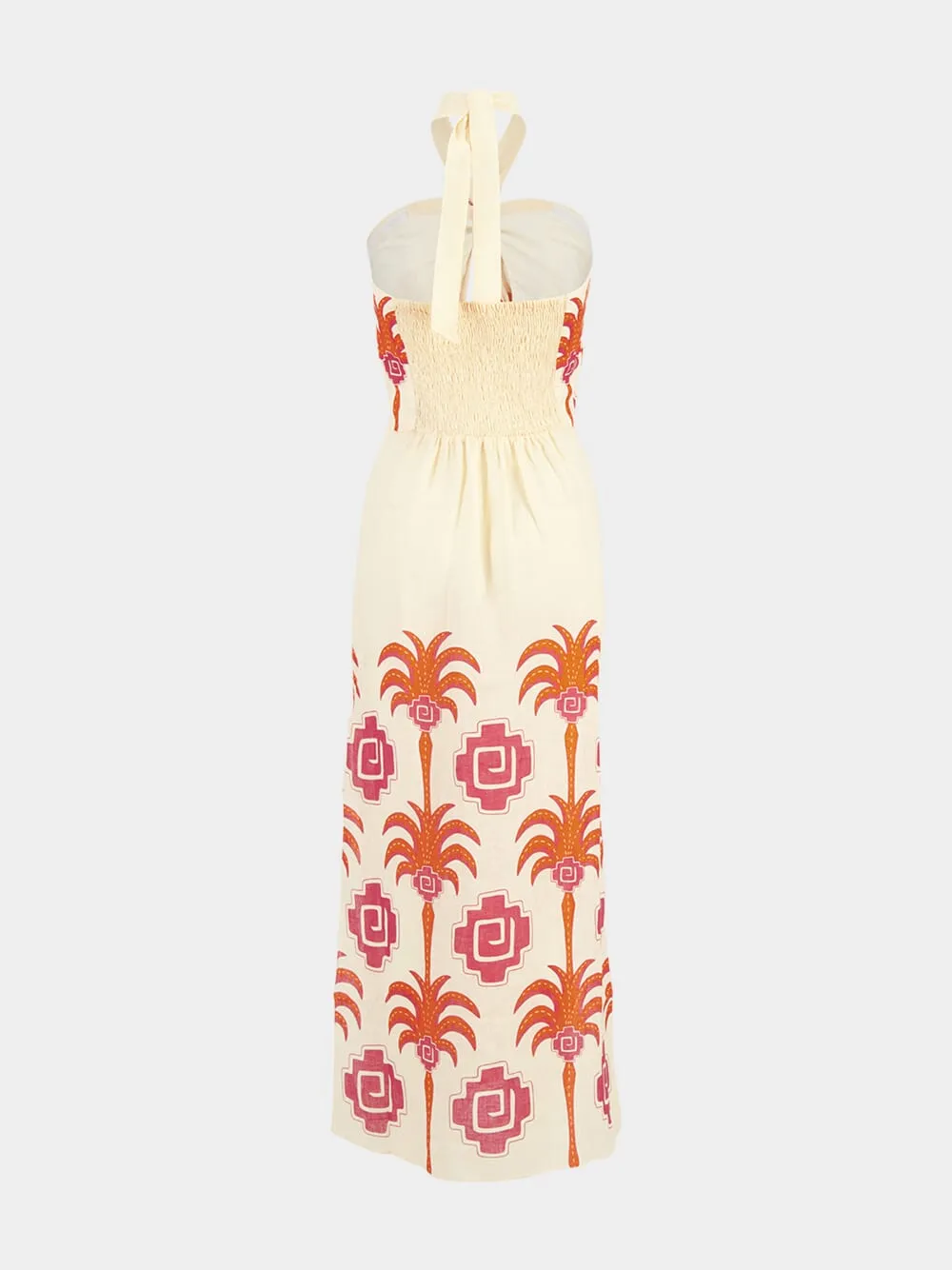 Water Adventure Linen Halter Dress sold by Fashion Clinic product image thumbnail 3