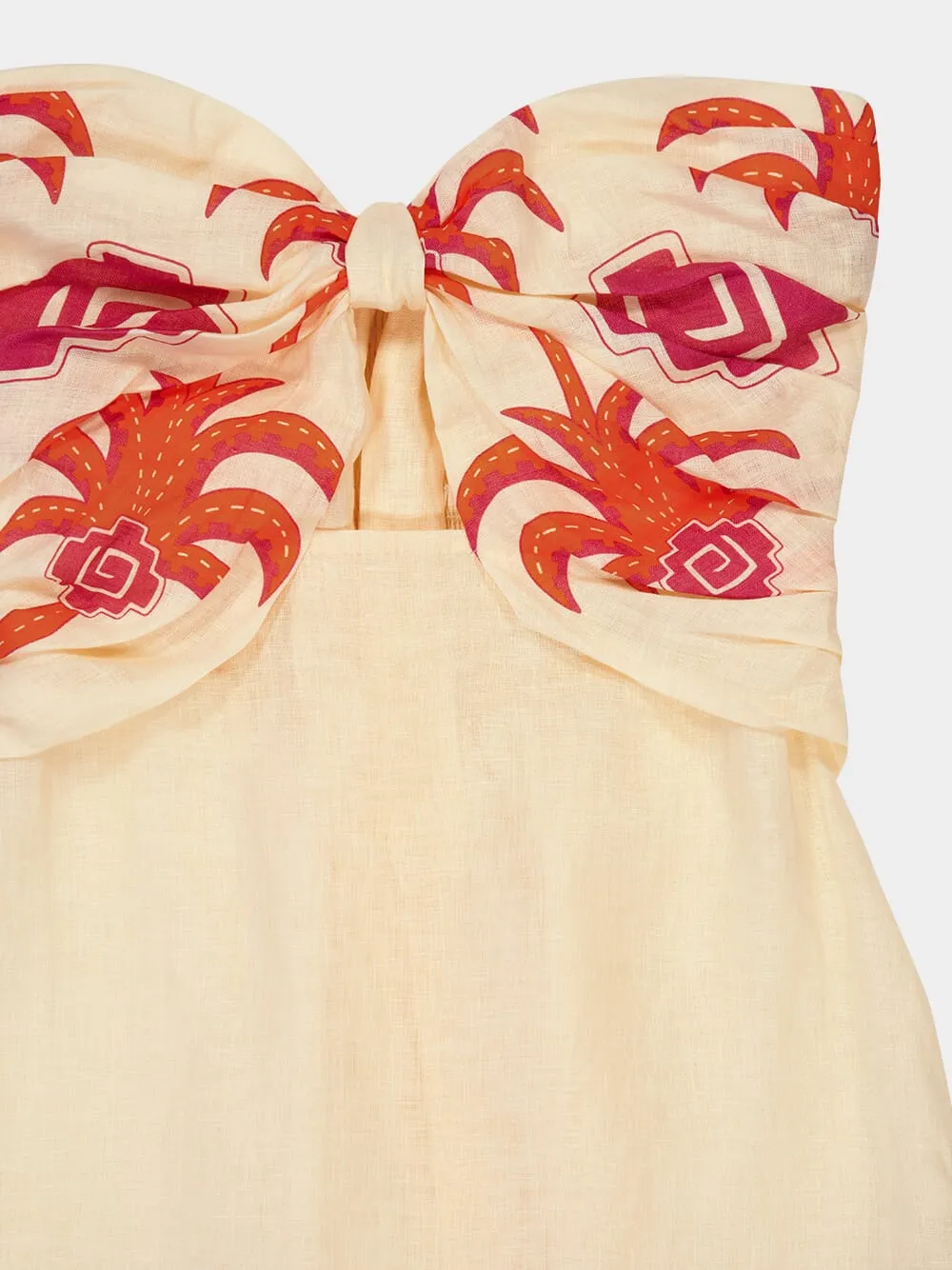Water Adventure Linen Halter Dress sold by Fashion Clinic product image thumbnail 4