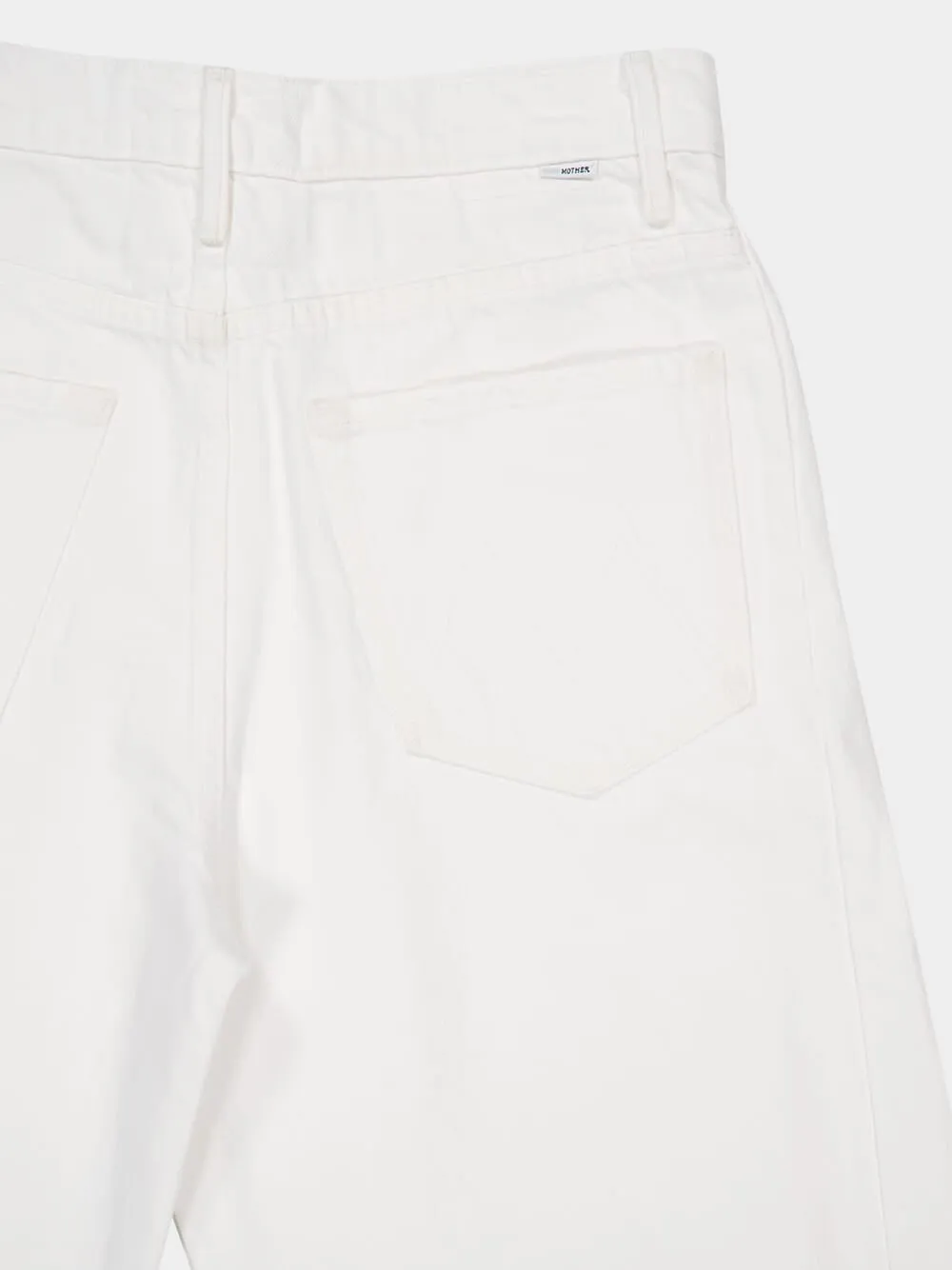 The Full-Pipe Ankle White Barrel Jeans sold by Fashion Clinic product image thumbnail 4