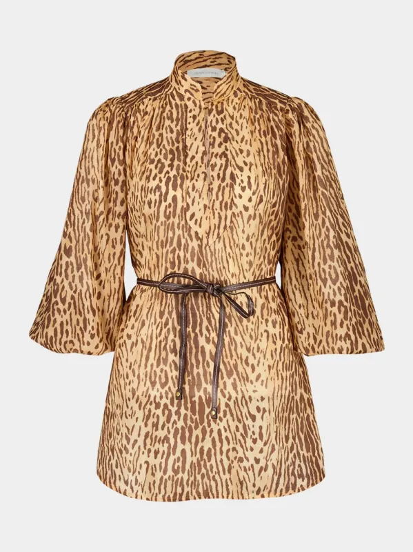 Tan Leopard Cascadian Tunic sold by Fashion Clinic