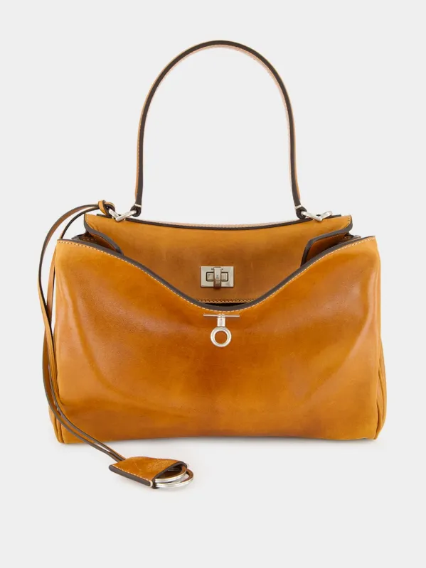 Tan Rodeo Small Handbag in Vegetal Leather sold by Fashion Clinic