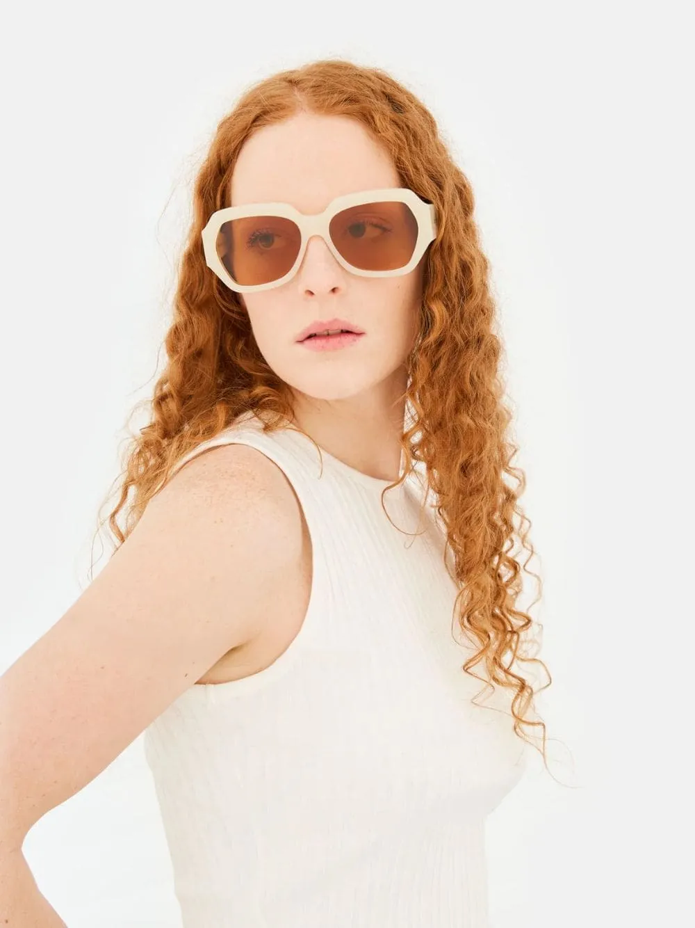 Nala Cremoso Sunglasses sold by Fashion Clinic product image thumbnail 2